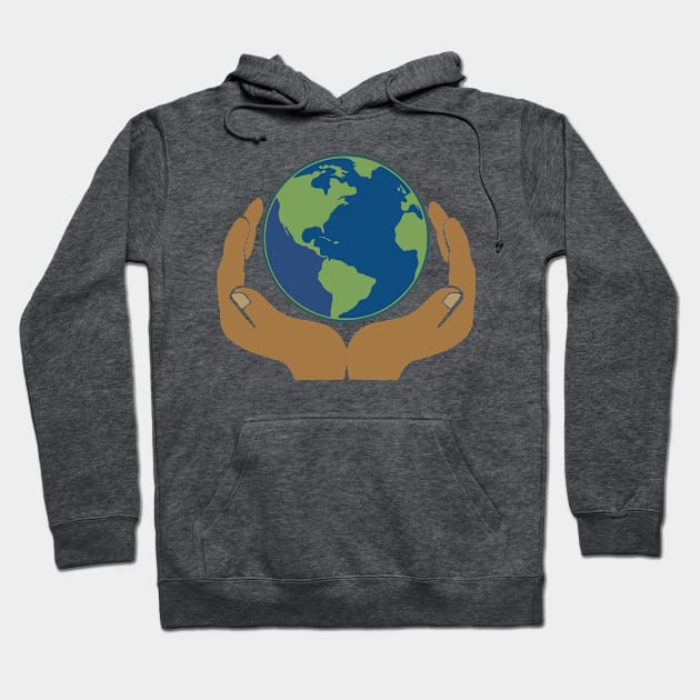 Earth Day Science Teacher Geology Geologist Globe Map Gift print Hoodie by nikkidawn74